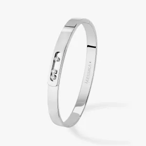 0.15ctw White Gold Diamond Bangle Bracelet