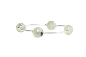 12mm Faceted Prehnite Blessing Bracelet