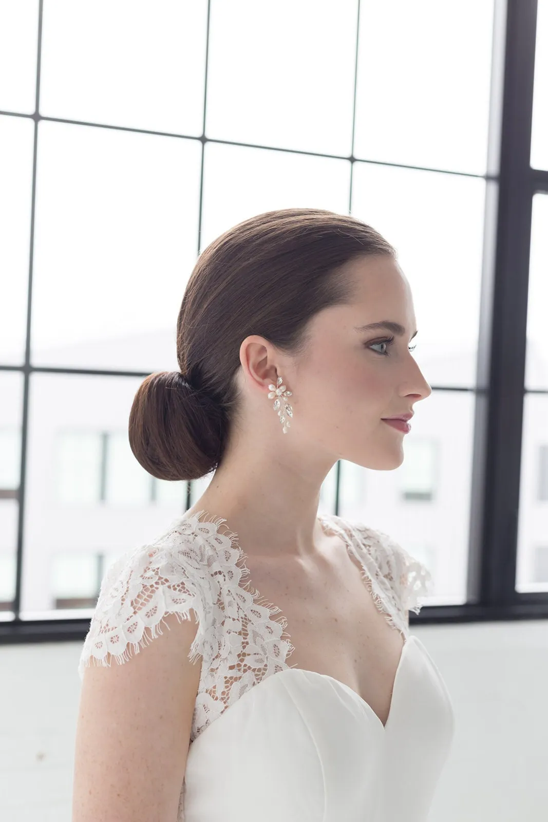 Amelia Freshwater Pearl Wedding Earrings