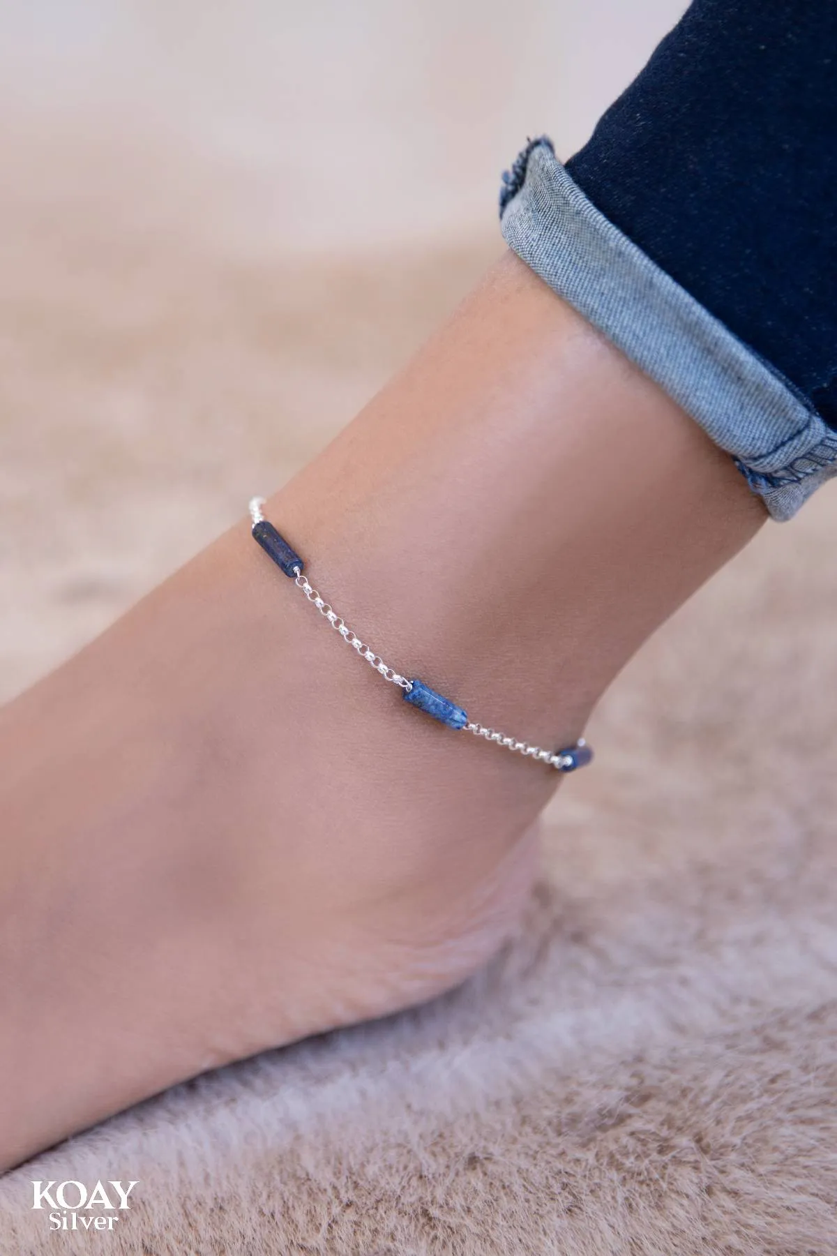 Blue Stones Anklet