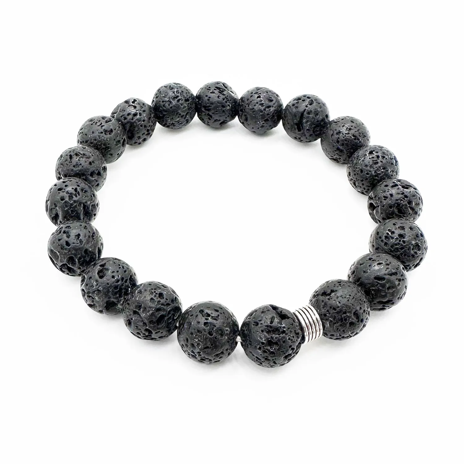 Boho Black Lava Bracelet