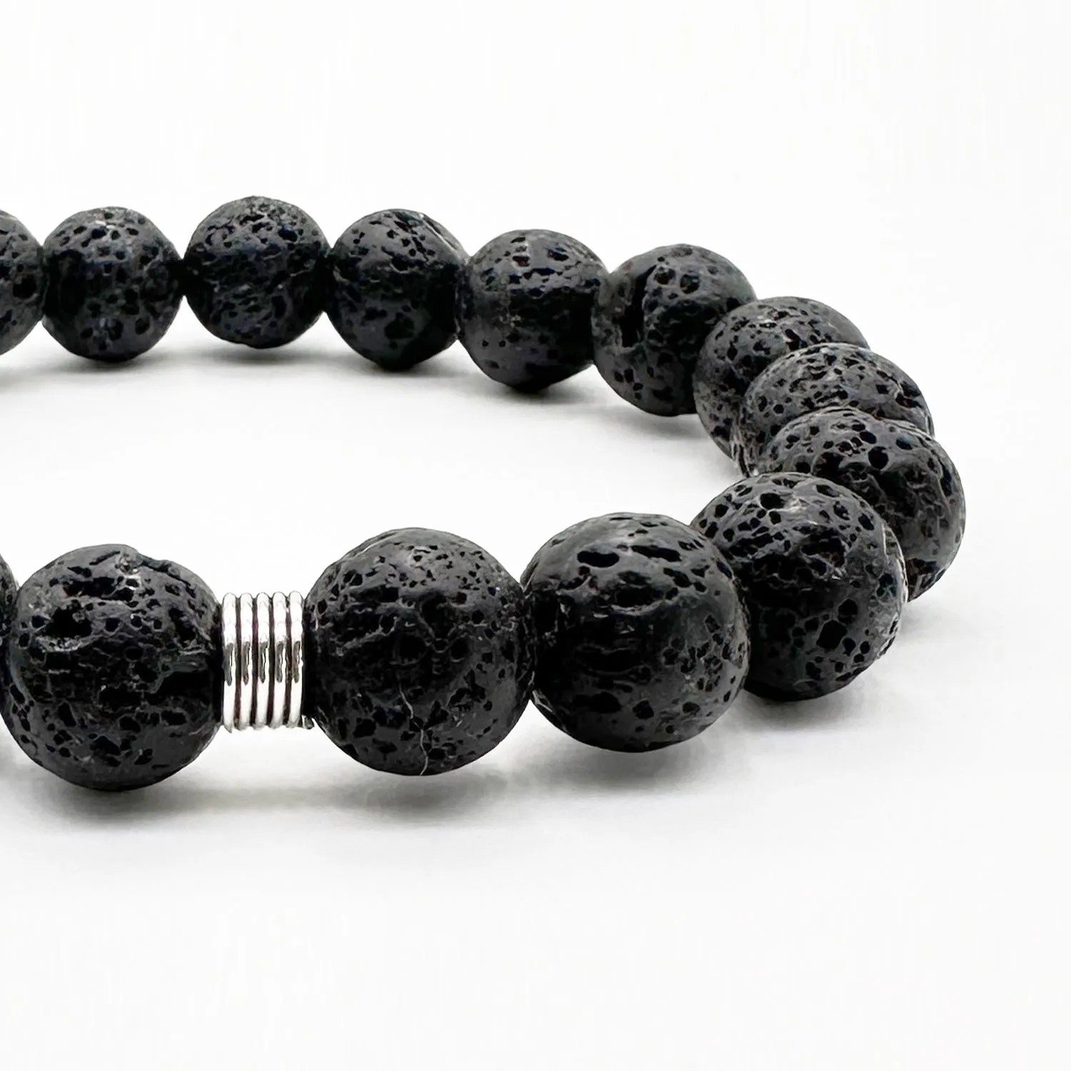 Boho Black Lava Bracelet