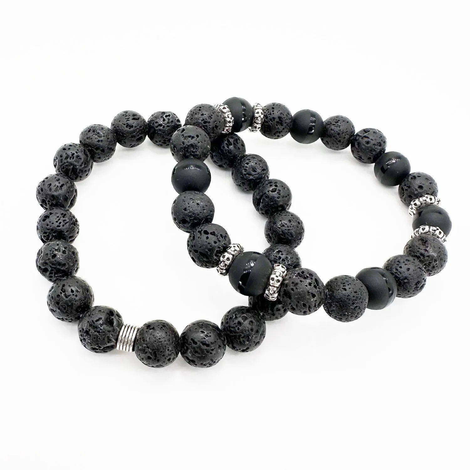 Boho Black Lava Bracelet