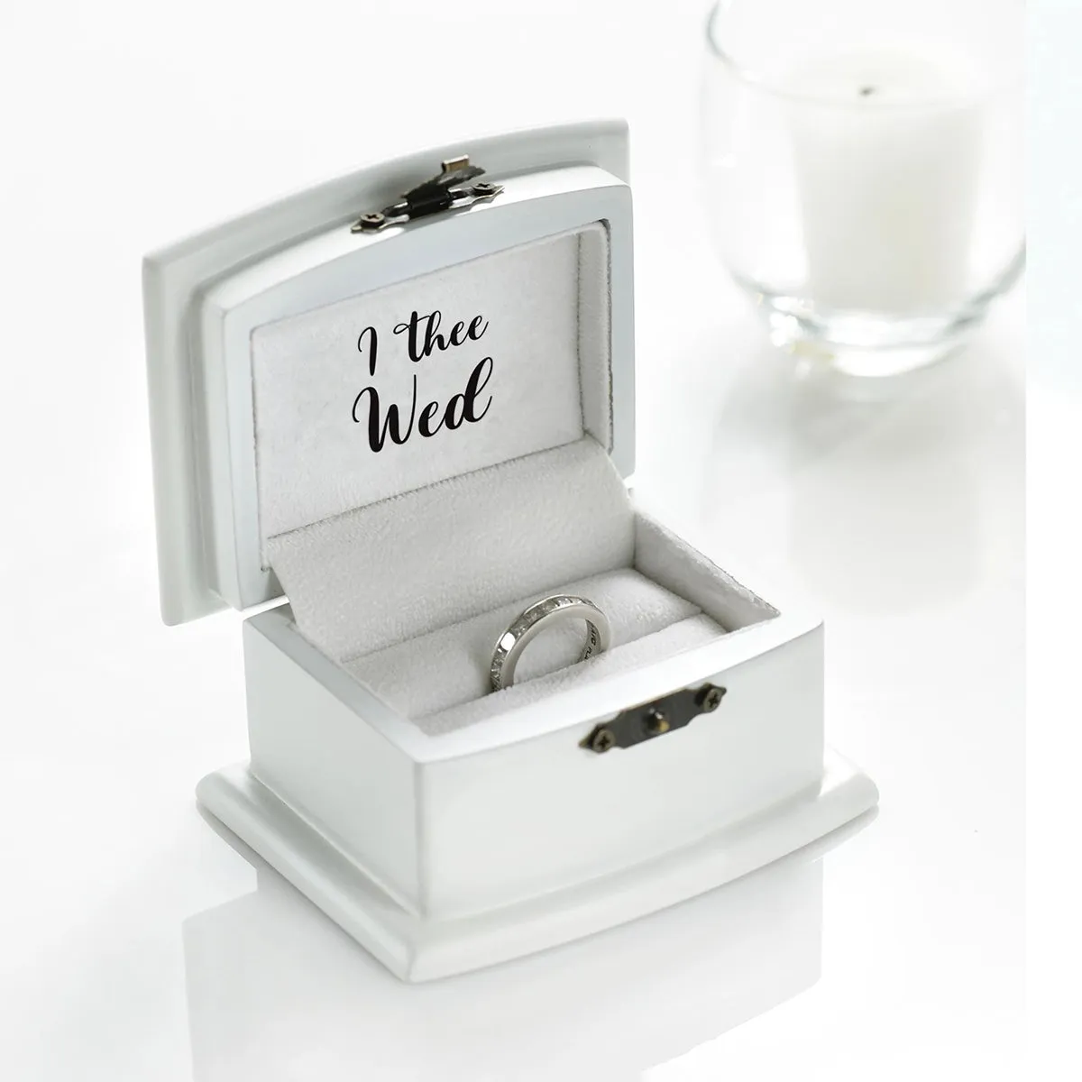 Bridal Shower Wedding Ring Box, Luxurious Shower Collection