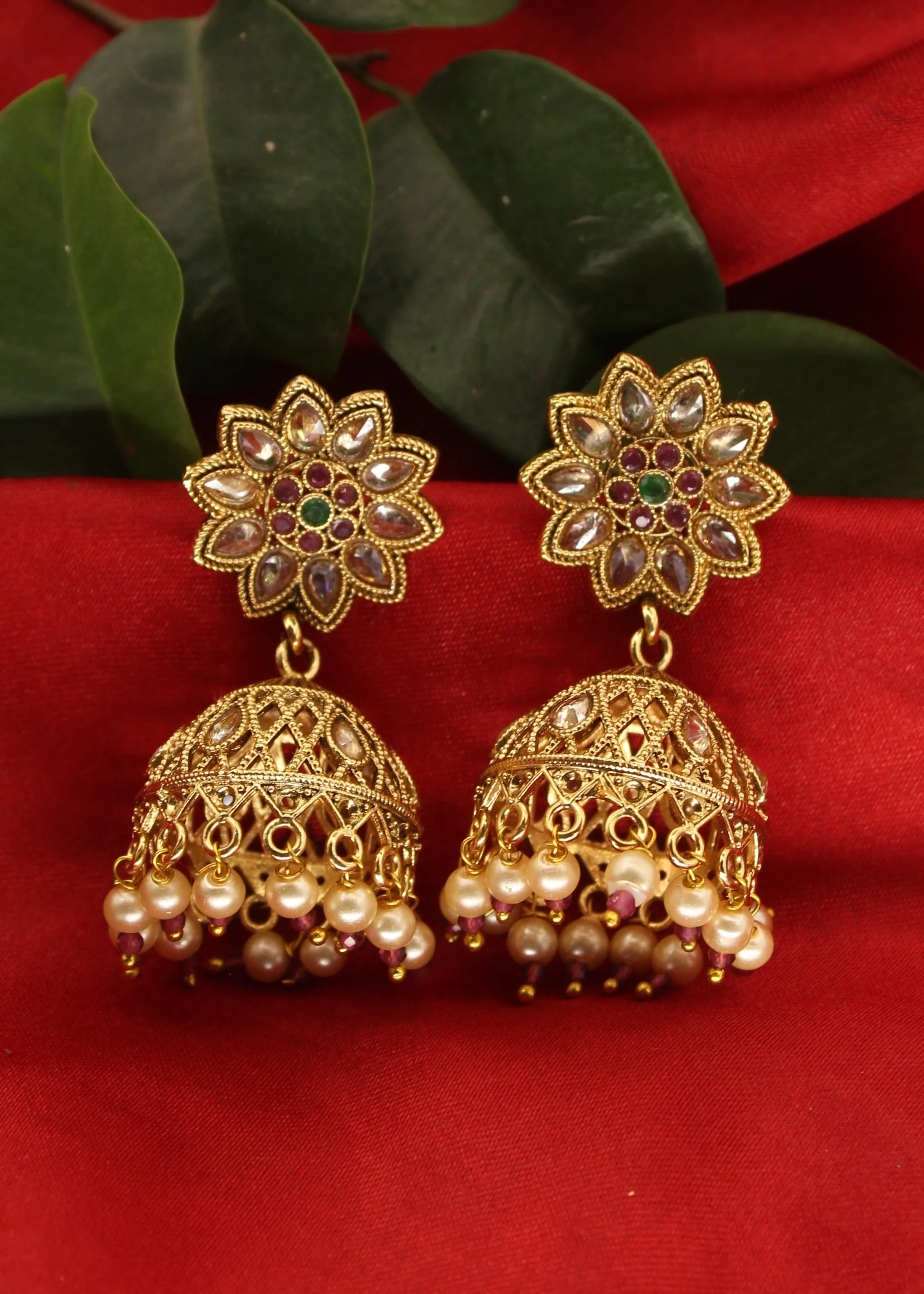 BRILLIANT ANTIQUE JHUMKI