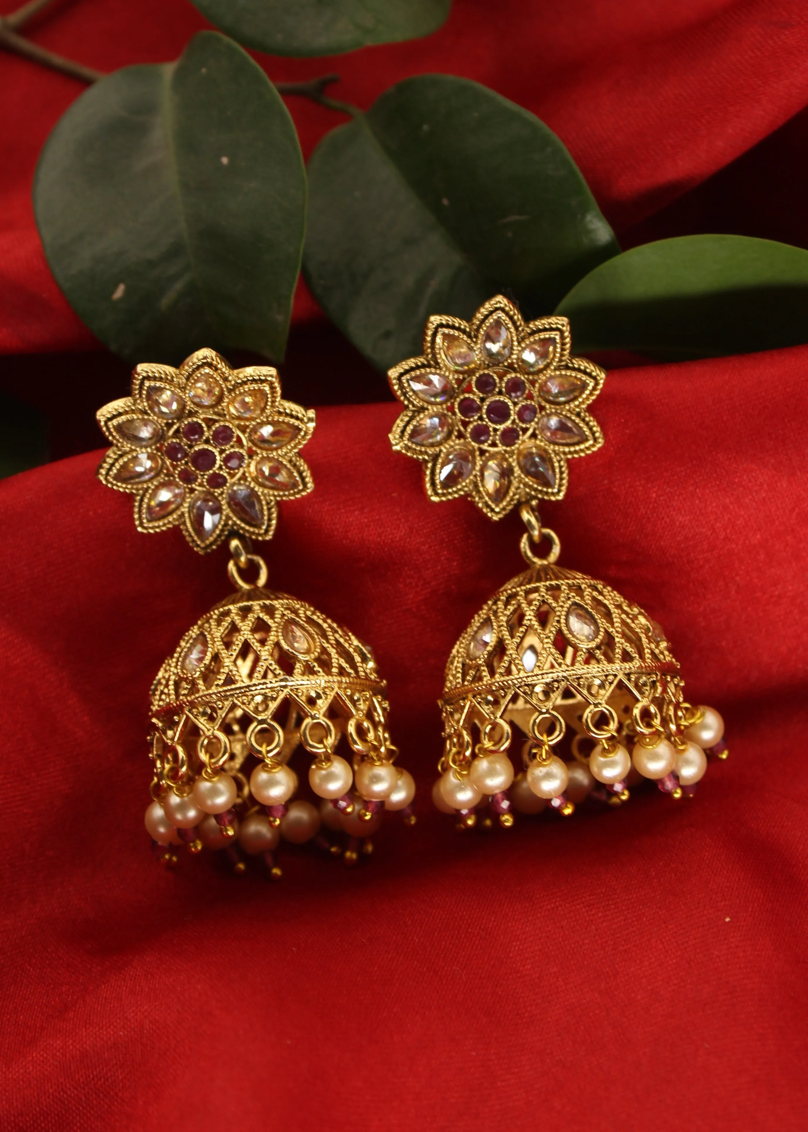 BRILLIANT ANTIQUE JHUMKI