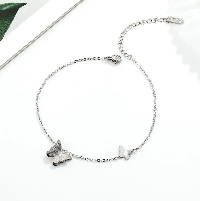 Butterfly Pendant Anklet Women Ankle Chain Jewelry