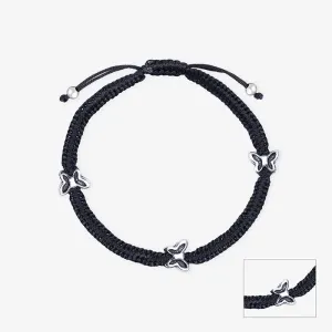 Butterfly Silver Thread Anklet