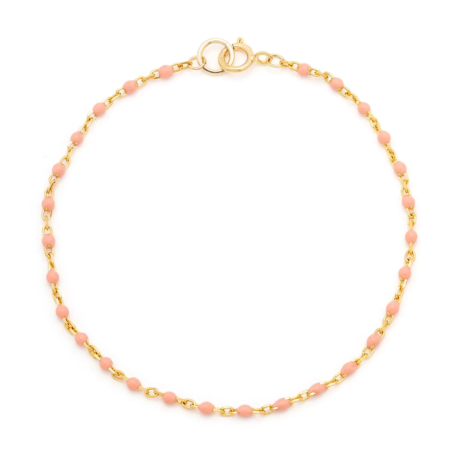 Candy Chain Anklet | Peach Fuzz & Gold