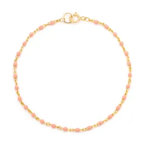 Candy Chain Anklet | Peach Fuzz & Gold