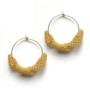 Chic Twisted Hoop Earrings in 1.5" Gold Size - Elevate Your Style with Our Stunning Collection!