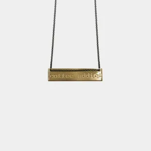 Coffee addict - necklace - gold plated