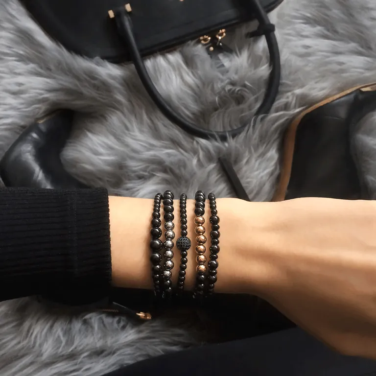 Confident | Gunmetal | Silver | Expression Bracelet