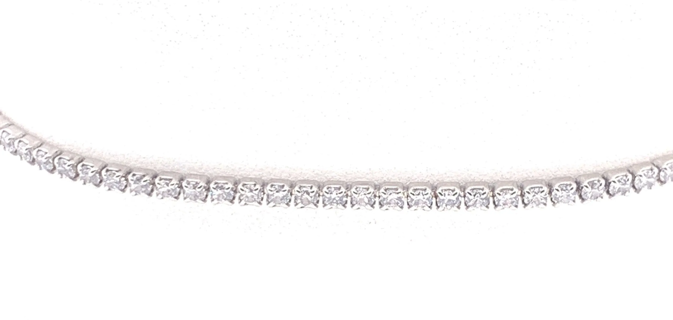 Cubic Zirconia Sterling Silver Tennis Bracelet