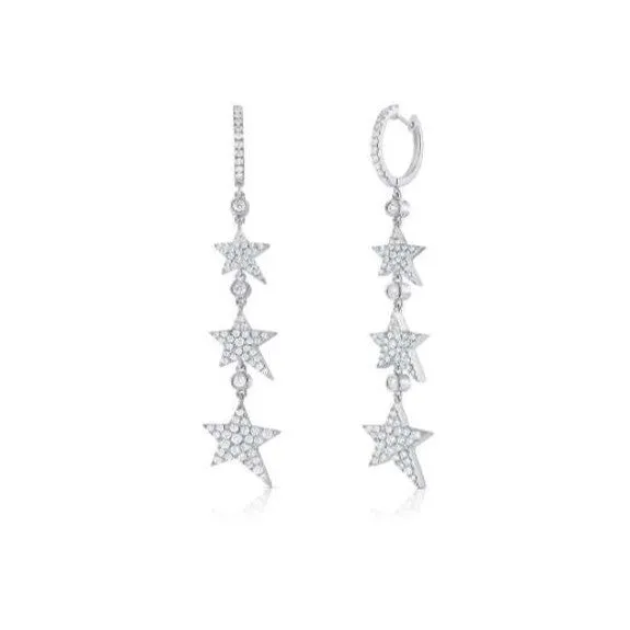 Diamond Star Earrings