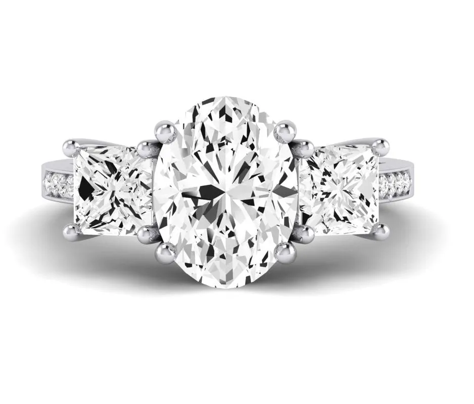 Dietes - Oval Diamond Engagement Ring