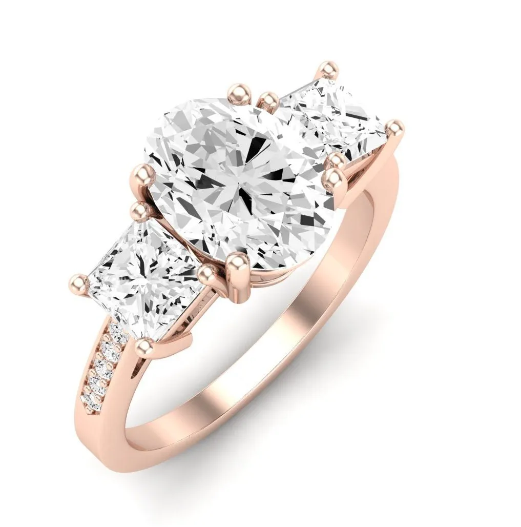 Dietes - Oval Diamond Engagement Ring