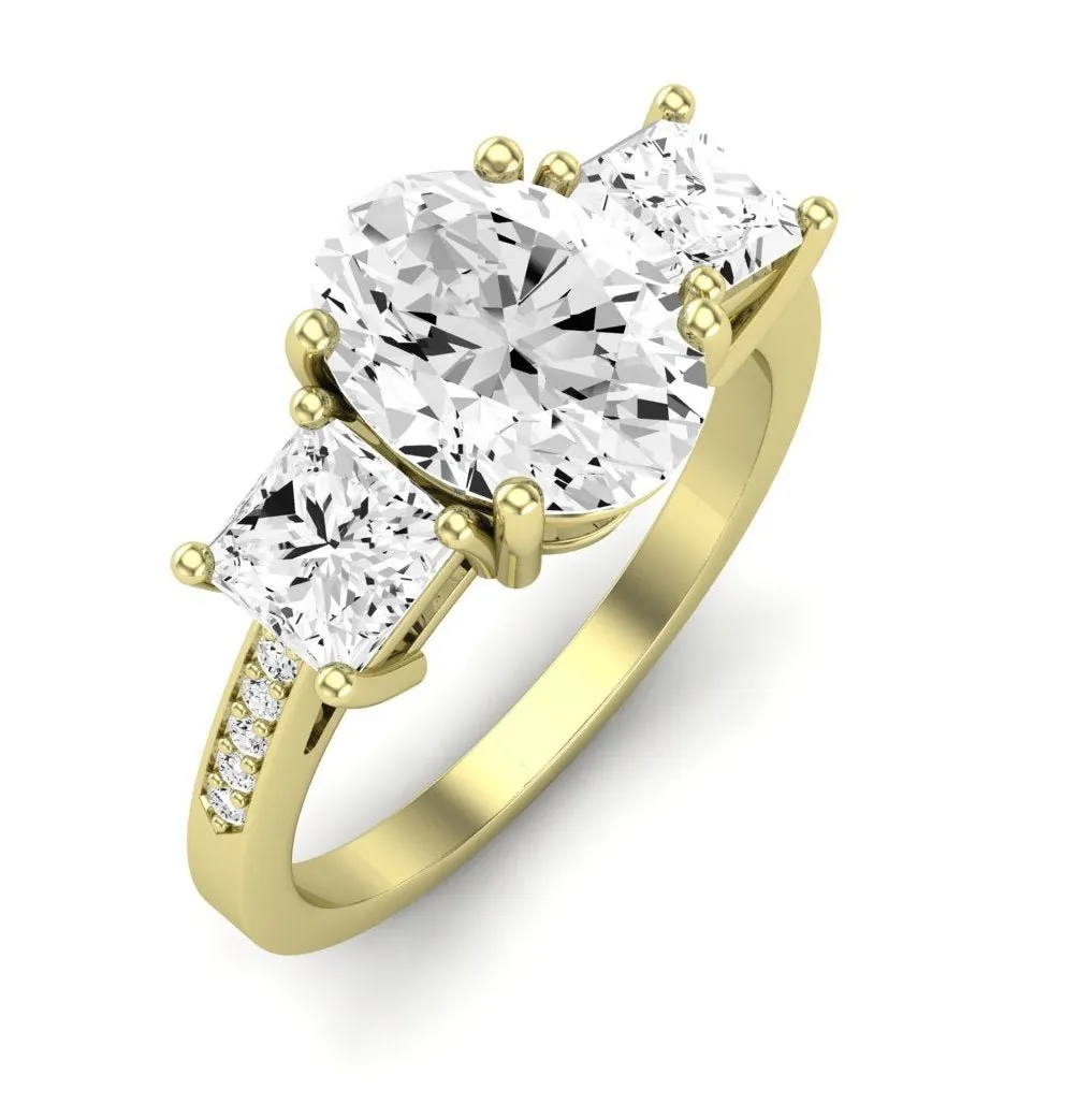 Dietes - Oval Diamond Engagement Ring