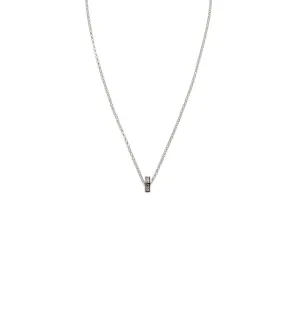 Dream : Heart Beat Fine Belcher Chain Necklace White Gold