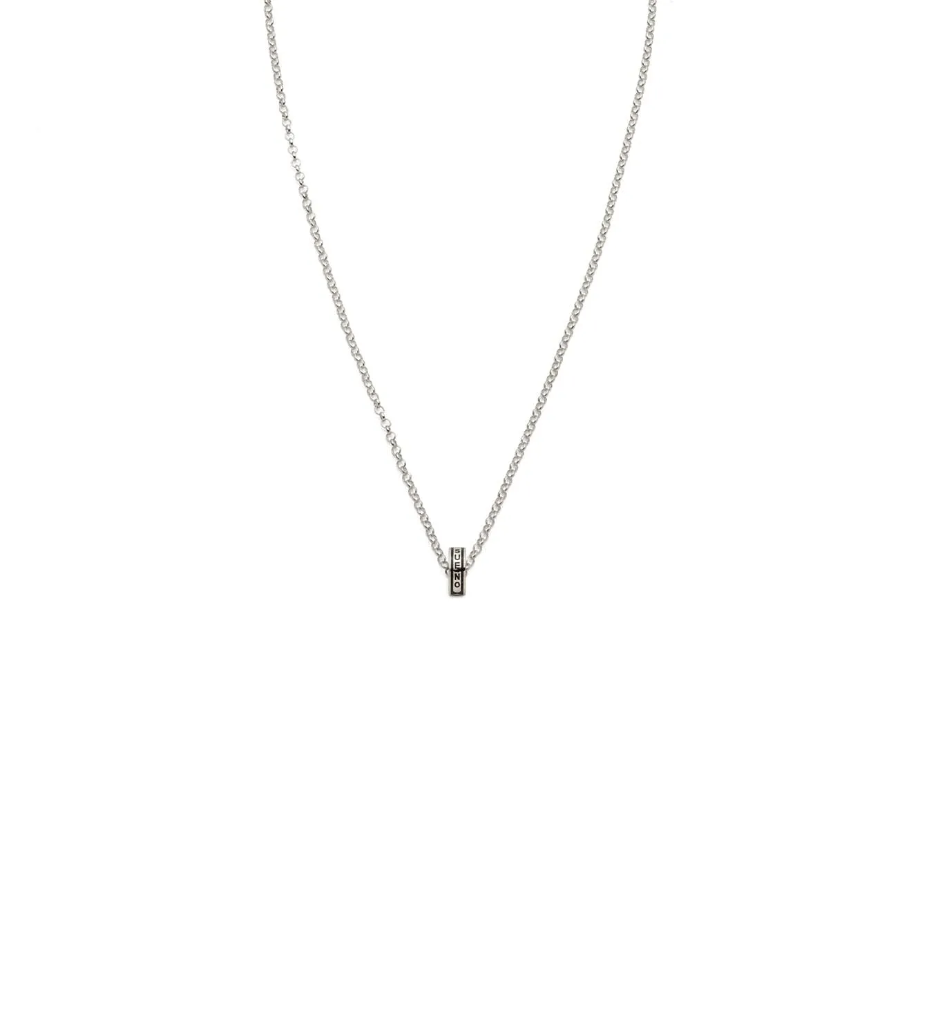 Dream : Heart Beat Fine Belcher Chain Necklace White Gold