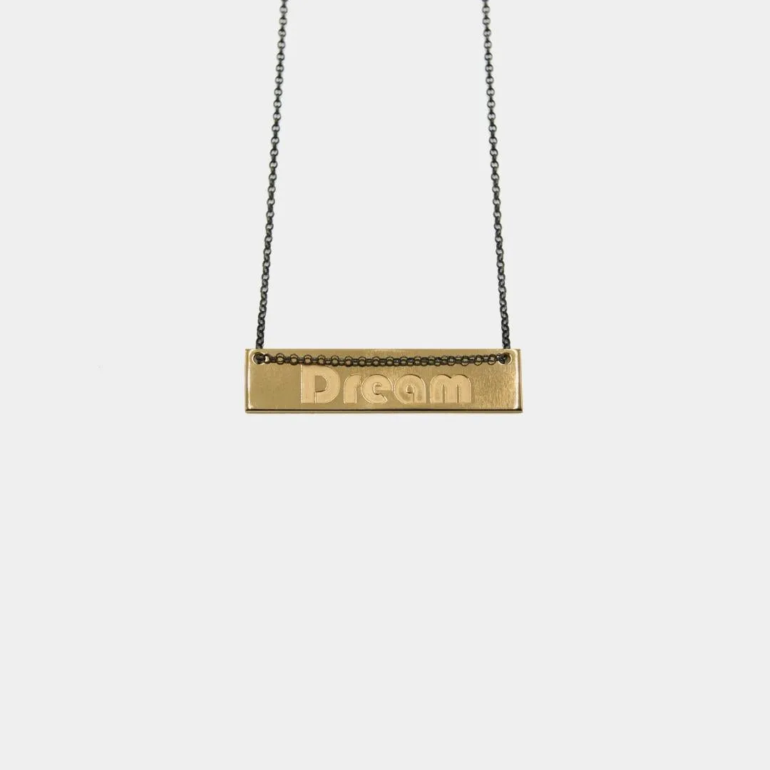 Dream - necklace - gold plated