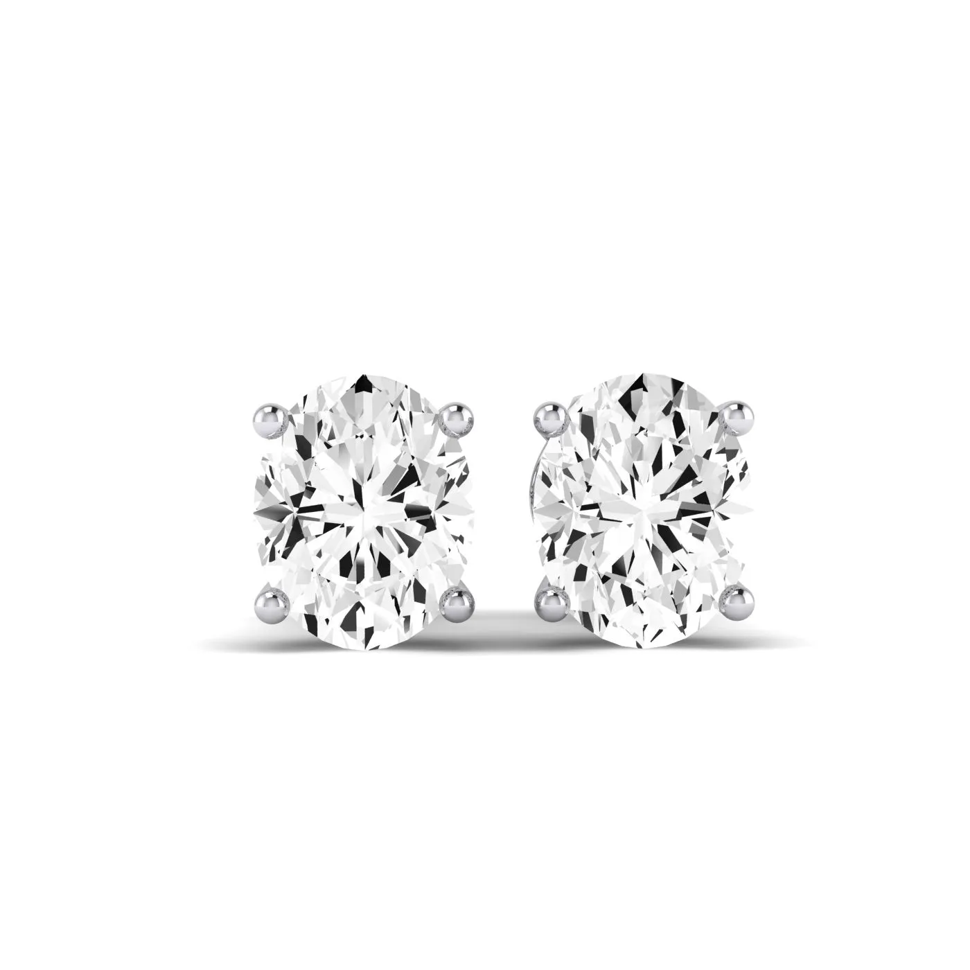 Elowen Oval Cut Lab Diamond Stud Earrings