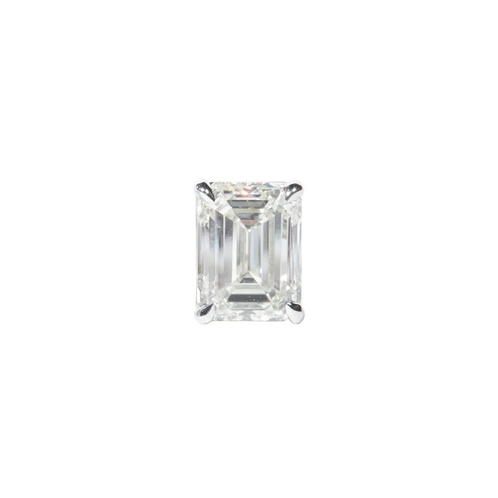 Emerald Cut Diamond Stud Earrings