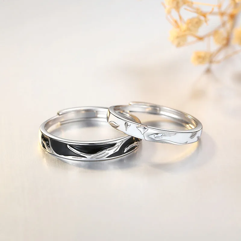 Engravable Romantic Matching Rings for Couples