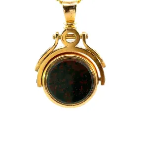 Exquisite Yellow Gold Spinner Pendant