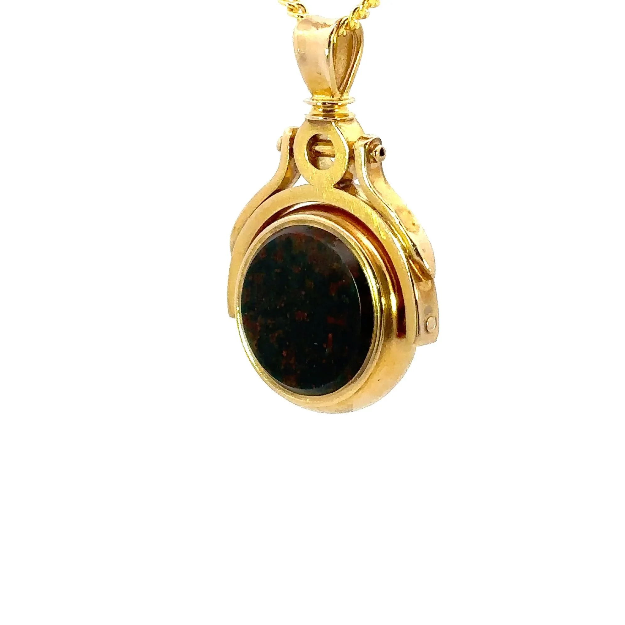 Exquisite Yellow Gold Spinner Pendant