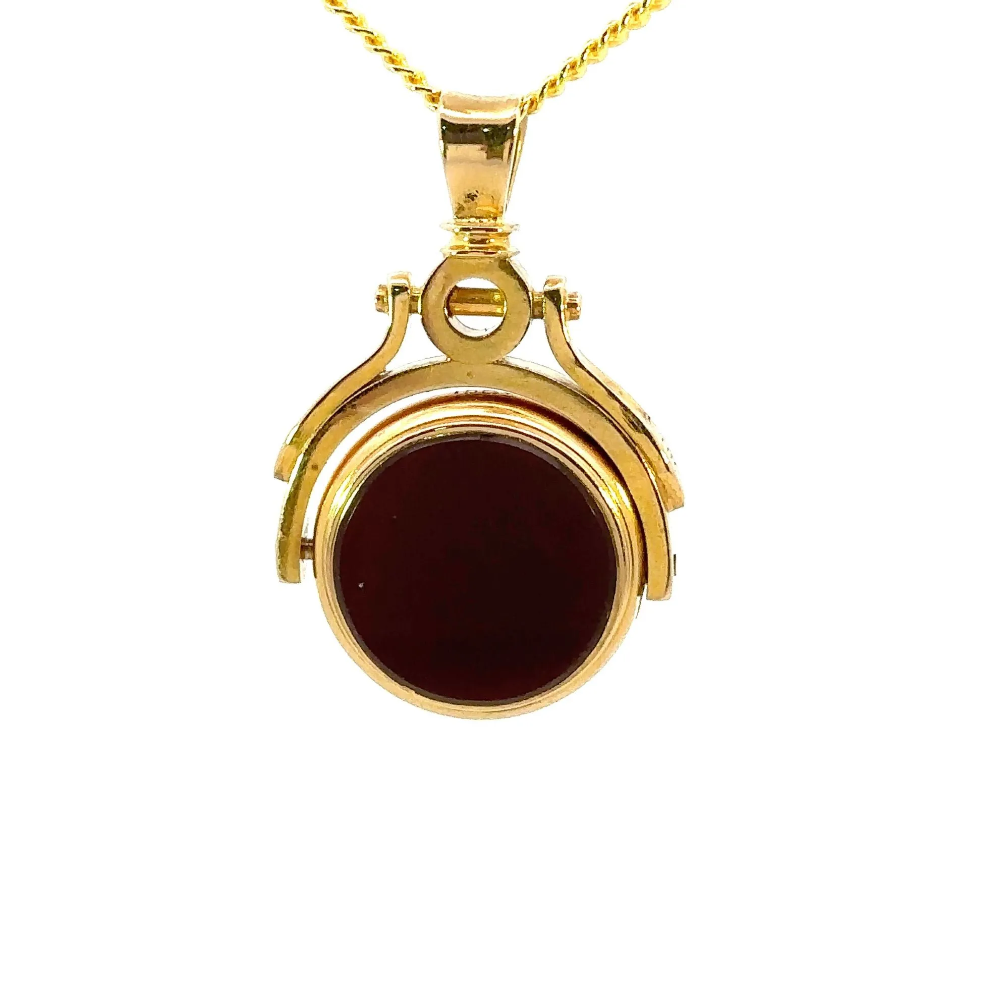 Exquisite Yellow Gold Spinner Pendant