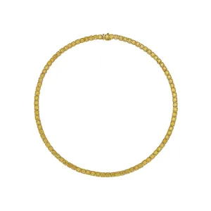 Fancy Intense Yellow Tennis Necklace, 36 CT