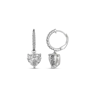 Hot Rocks® Collection Heart Shaped Diamond Drop Earrings