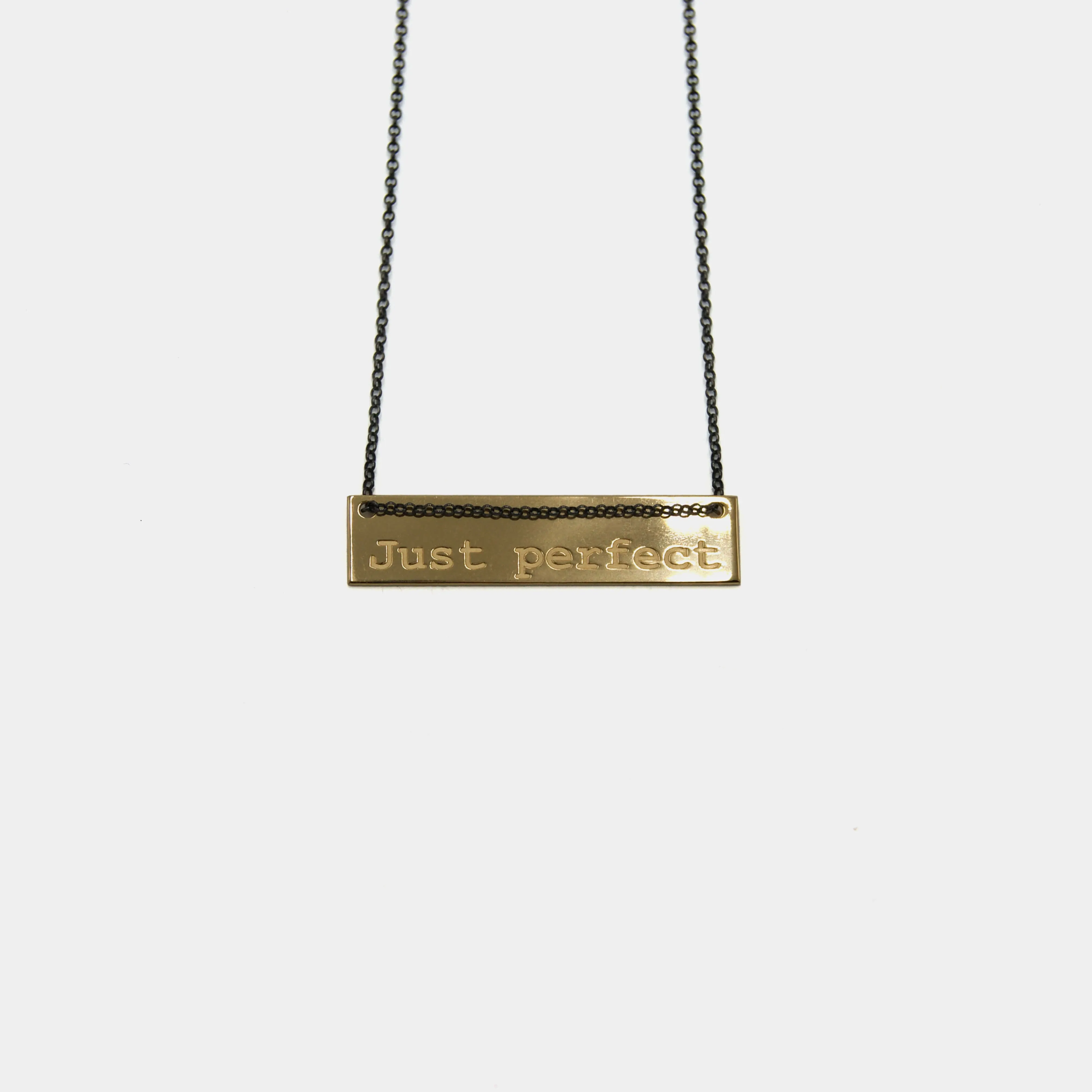 Just perfect - necklace - gold plated