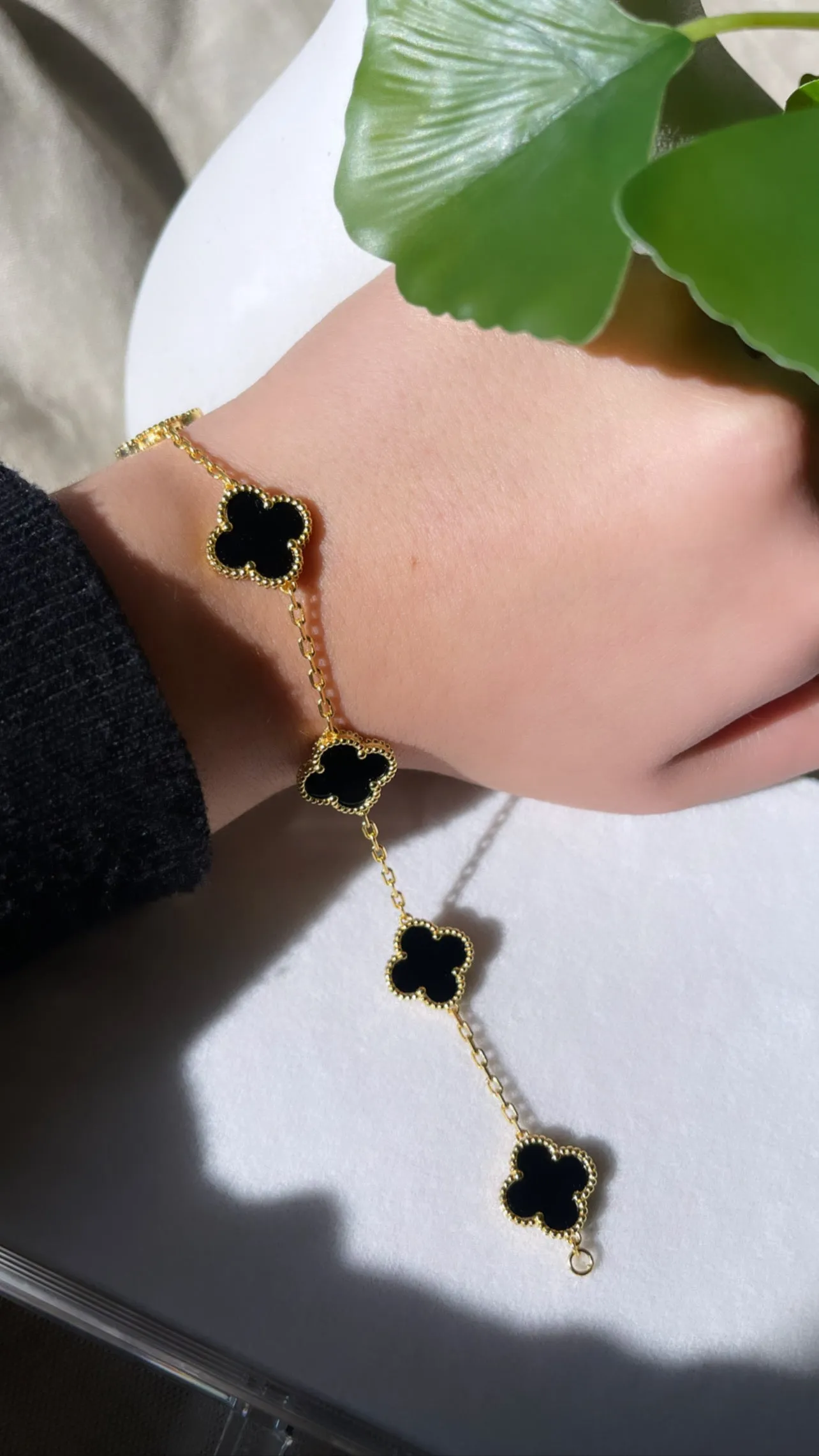 Leaf Clover Bracelet-Double Sided