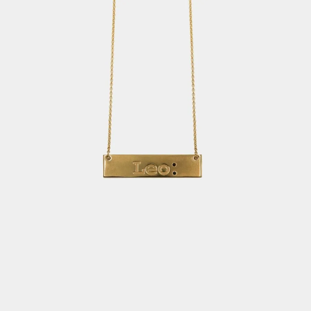 Leo - necklace - gold plated