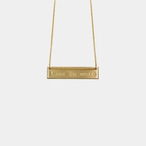 Less is more - necklace - gold plated