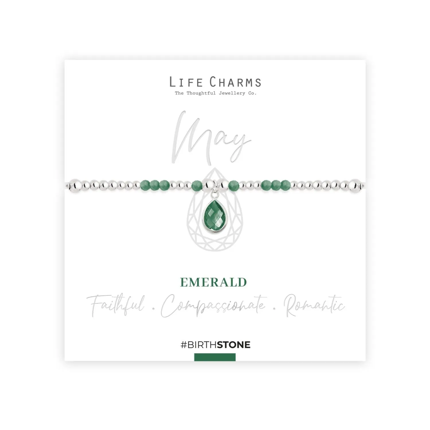 Life Charms May Birthstone Bracelet