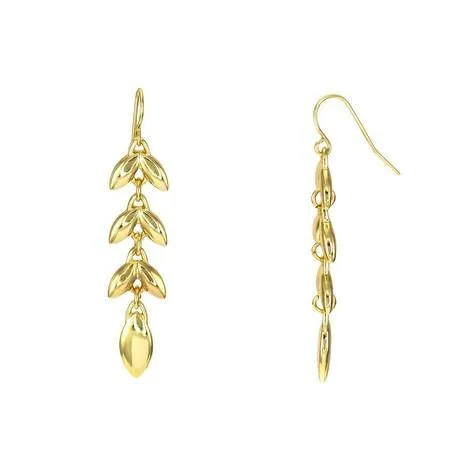 Linear Petal Drop Earrings