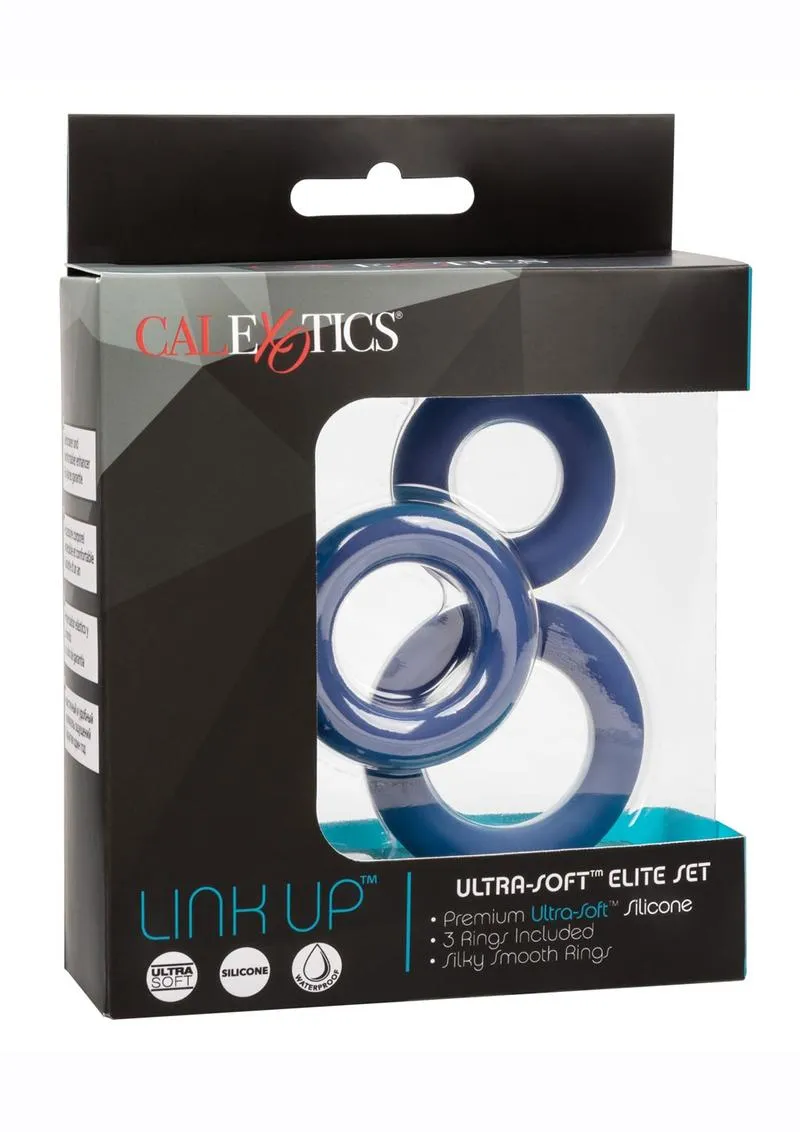 Link Up Ultra Soft Elite Set Silicone Cock Rings