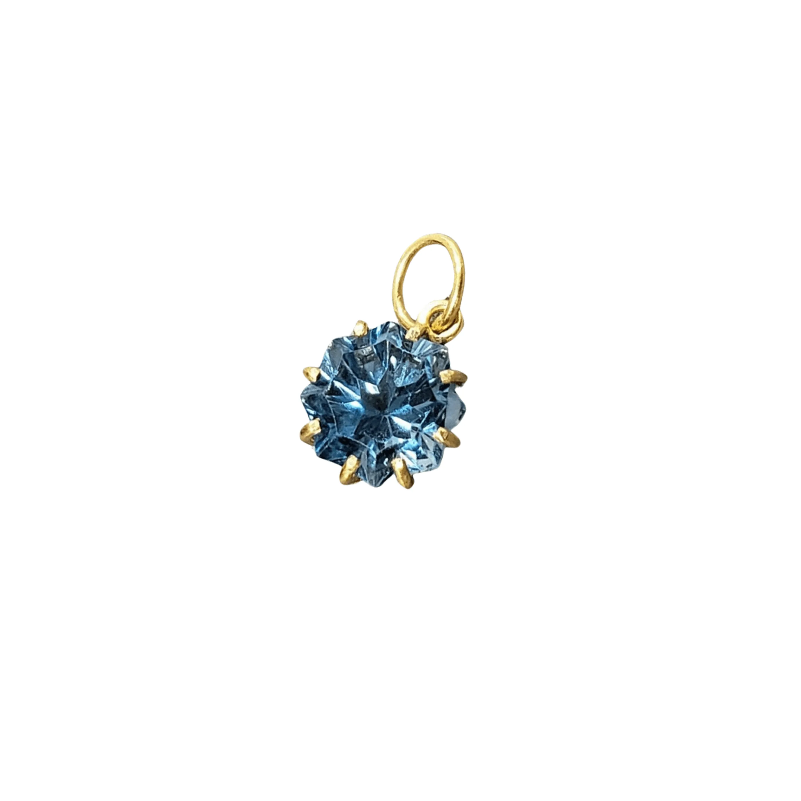 London Blue Topaz 18k Gold Pendant