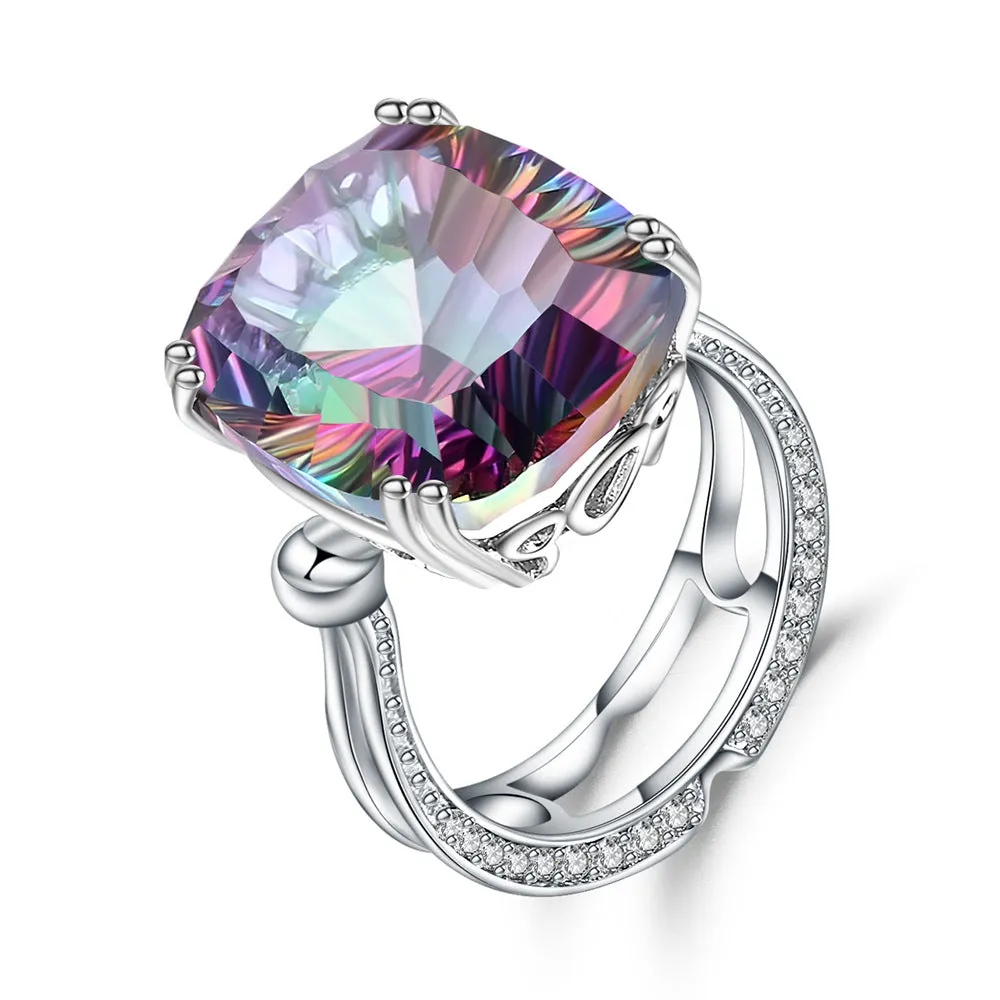 Luxurious 925 Silver Crystal Ring