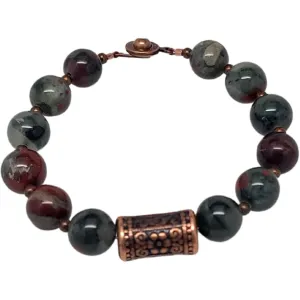 March Birthstone Bracelet - African Bloodstone