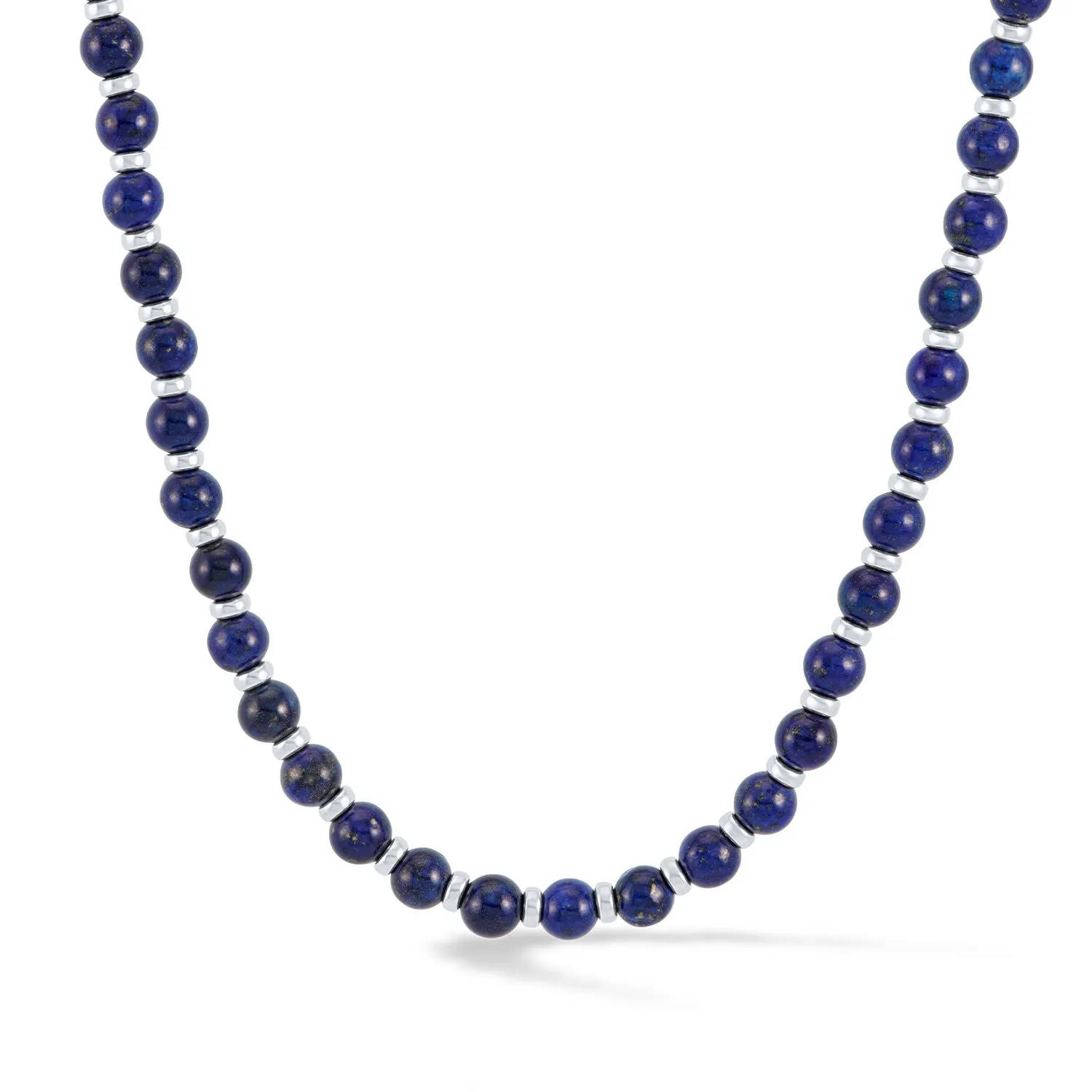 Men's Lapis Lazuli Halo Necklace