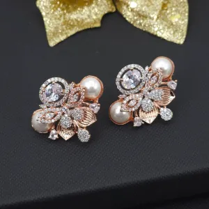 Mogra - American Diamond Stud Earrings