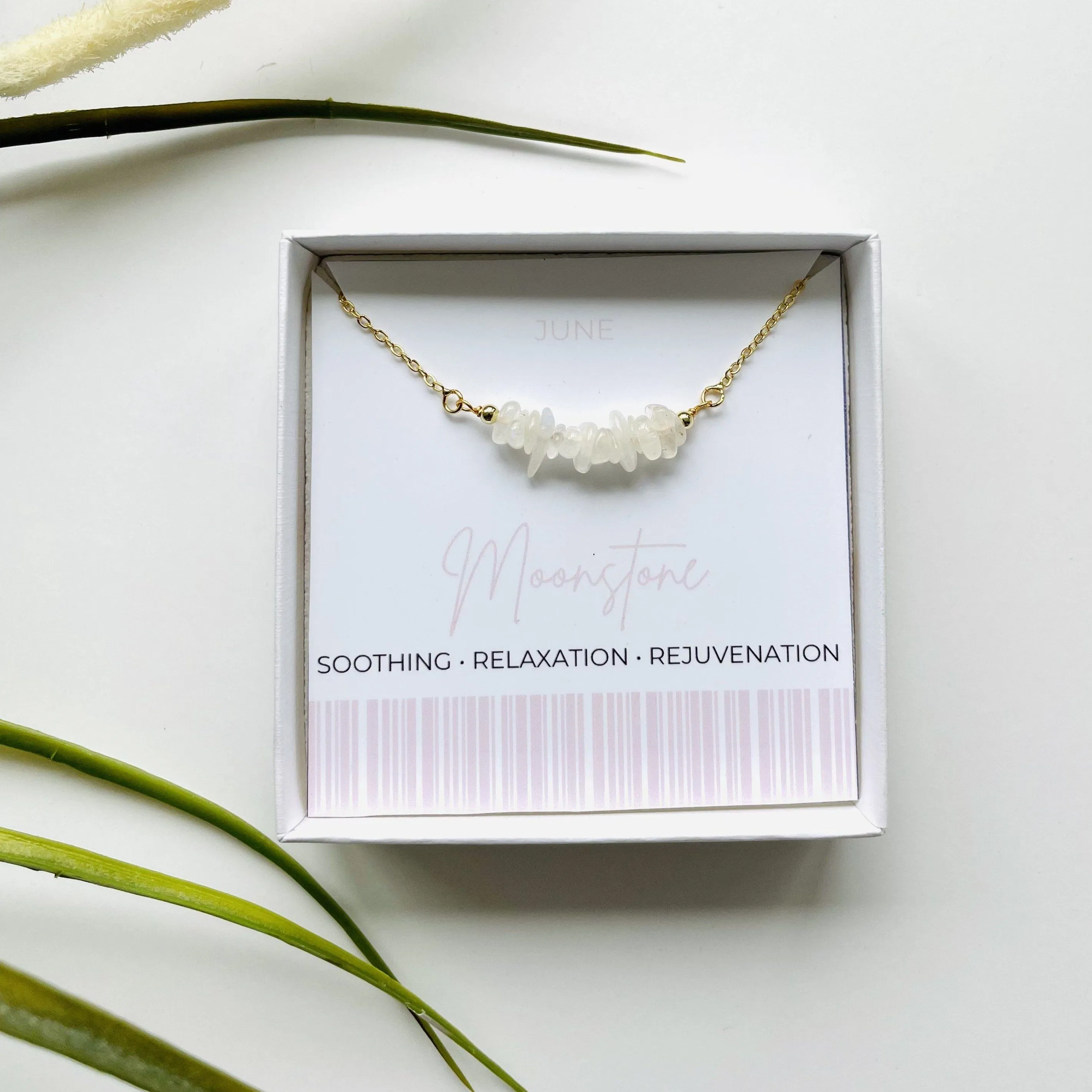 Moonstone - June Birthstone Necklace