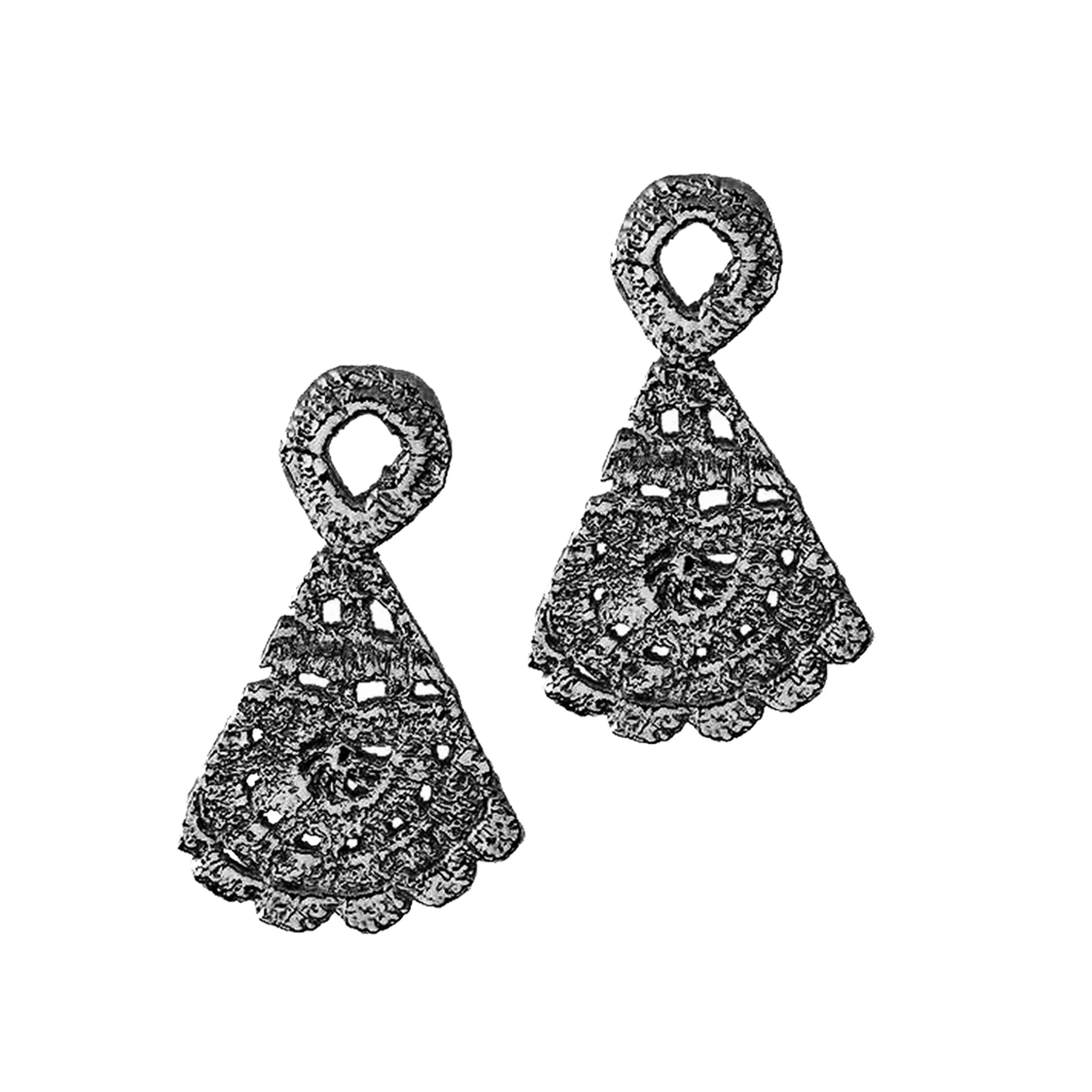 Morgana Earrings in Lace Crochet