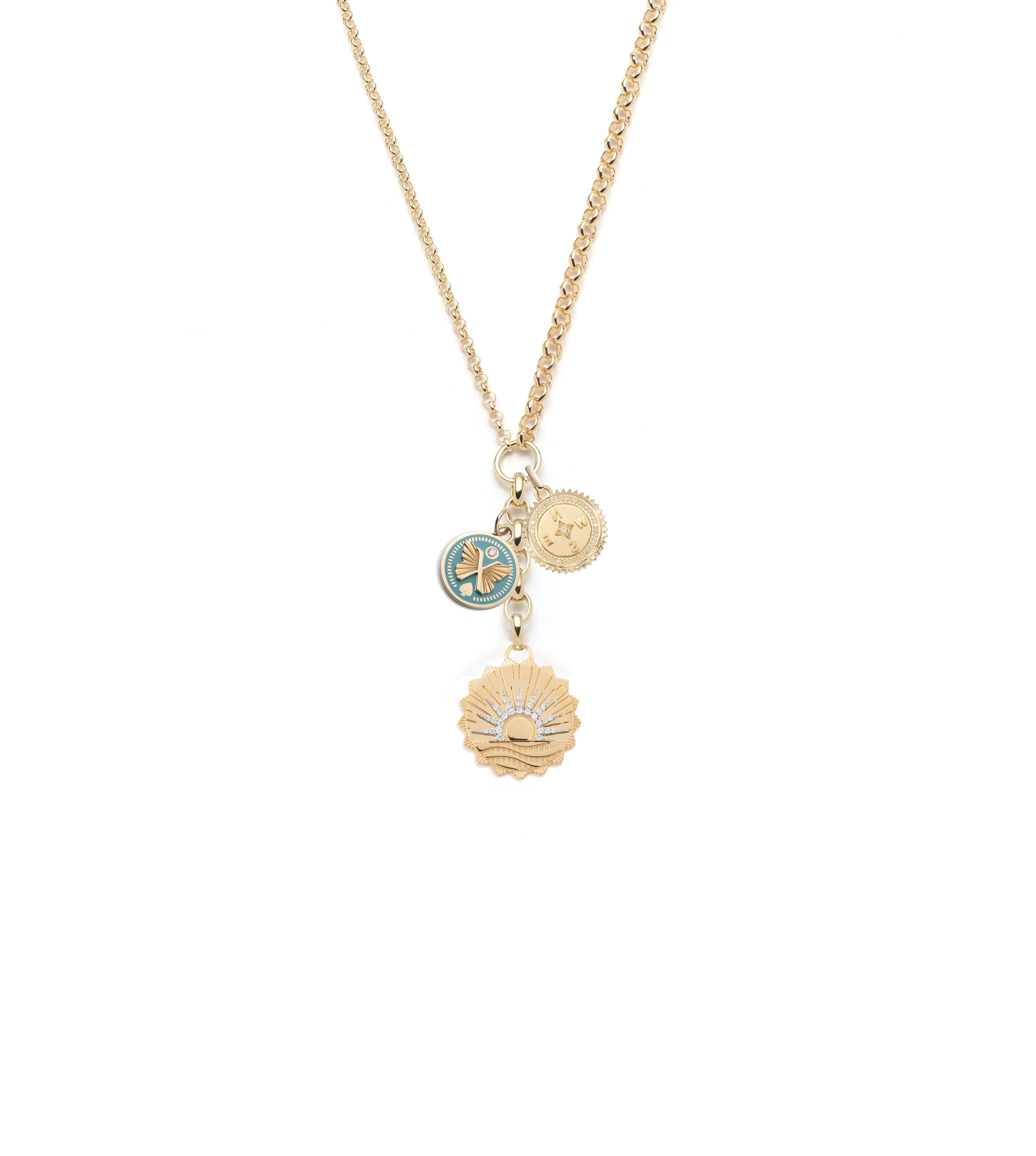 New Beginnings, Reverie & Internal Compass : Medium Mixed Belcher Extension Chain Necklace