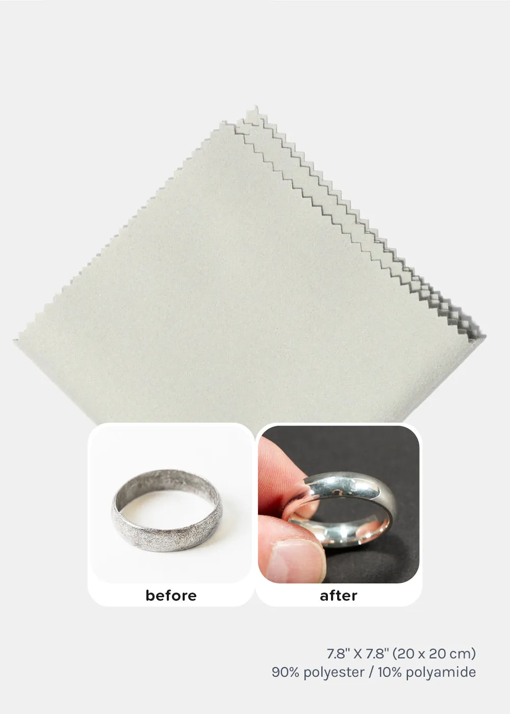 Official Key Items Silver Jewelry Cleaning Cloth