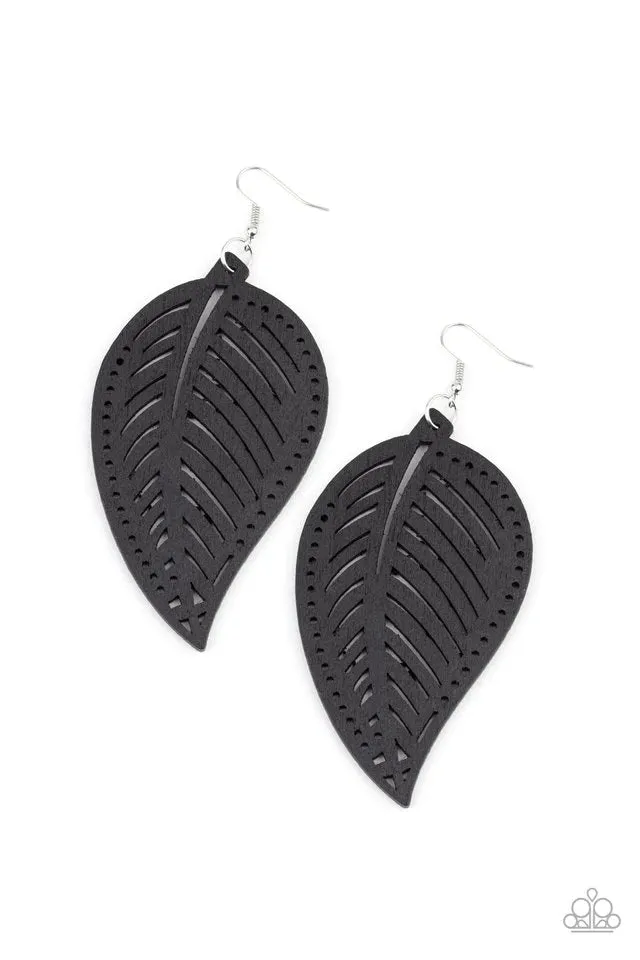 Paparazzi Earring ~ Amazon Zen - Black